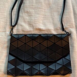 Geometric Black Crossbody Clutch Purse